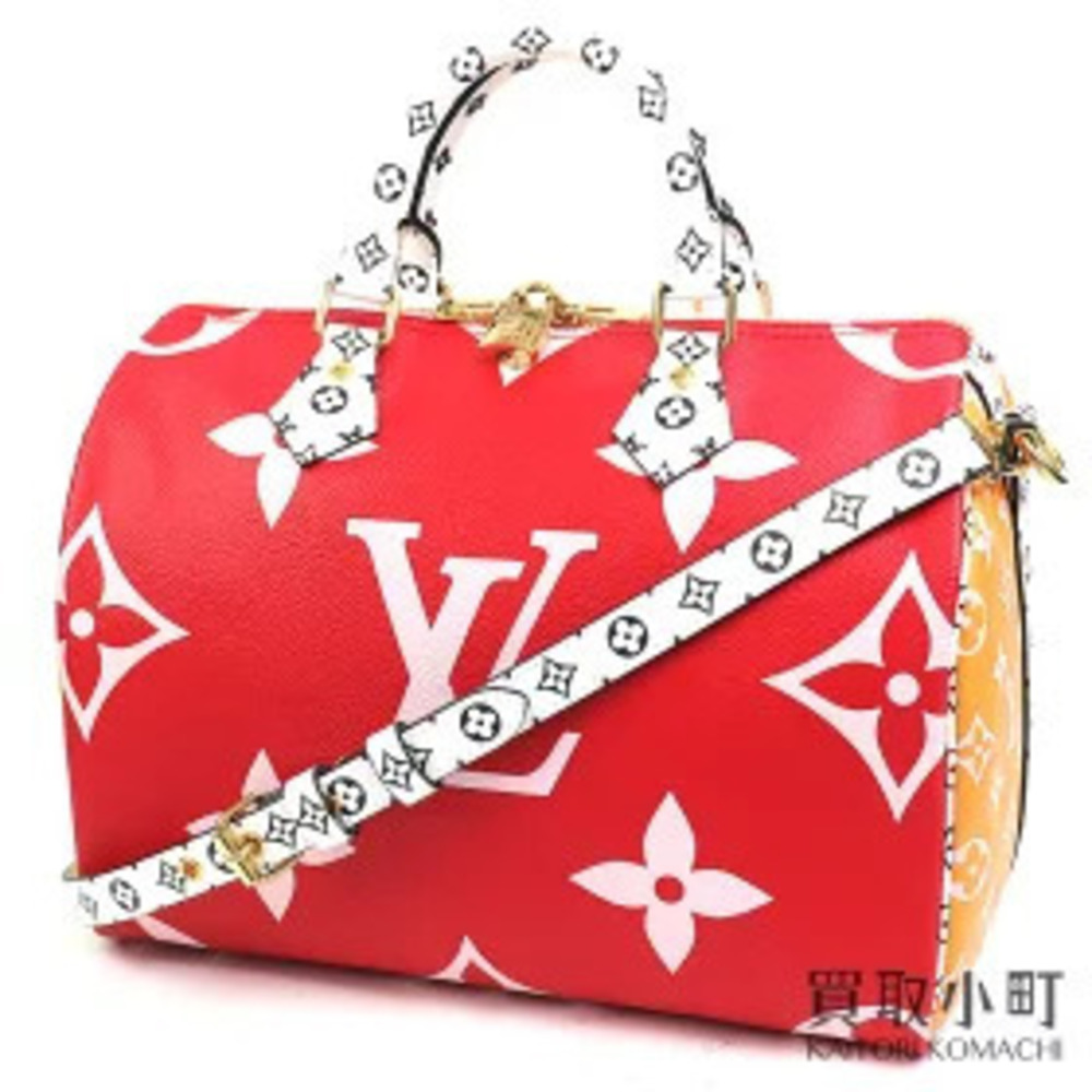 Louis Vuitton Speedy Bandouliere NM Giant Rouge Pink Multicolor Shoulder Bag